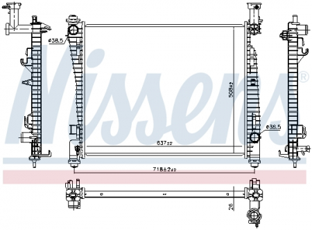Radiator racire motor potrivit JEEP GRAND CHEROKEE, GRAND CHEROKEE IV 3.6-6.4 [2]