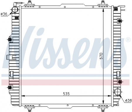 Radiator apa - Radiator racire motor potrivit MERCEDES G (W461), G (W463) 2.3-5.5