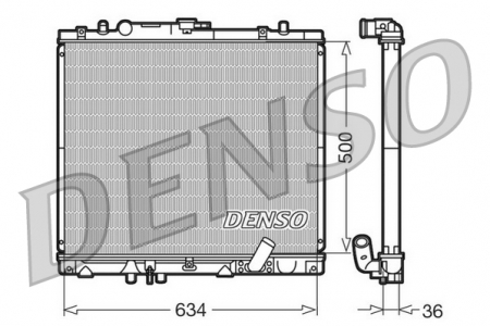 Radiator apa - Radiator racire motor potrivit MITSUBISHI L200, PAJERO SPORT I 2.5D