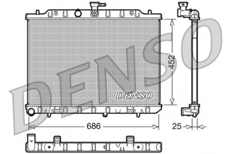Radiator apa - Radiator racire motor potrivit NISSAN X-TRAIL II 2.0D
