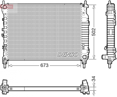 Radiator apa - Radiator racire motor potrivit OPEL ANTARA A 2.2D 12.10-12.15