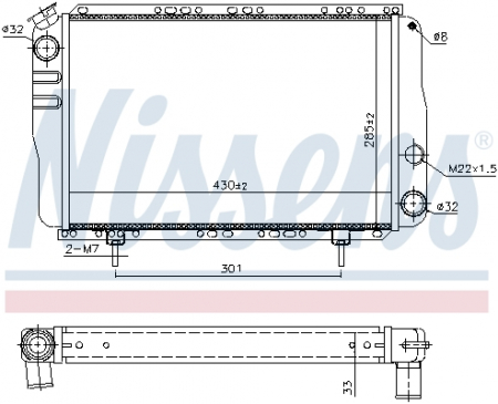 Radiator apa - Radiator racire motor potrivit RENAULT 4, 4/MINIVAN 1.1