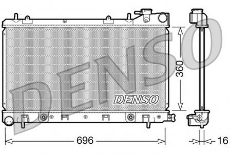 Radiator apa - Radiator racire motor potrivit SUBARU FORESTER 2.0