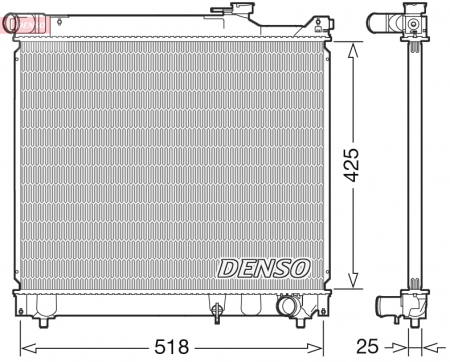 Radiator apa - Radiator racire motor potrivit SUZUKI GRAND VITARA I, VITARA 2.0D