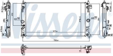Radiator apa - Radiator racire motor potrivit SUZUKI SWACE; TOYOTA C-HR, COROLLA 1.8H/2.0H 10.16-