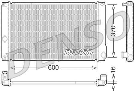 Radiator apa - Radiator racire motor potrivit TOYOTA AURIS, PRIUS, PRIUS PLUS 1.8H
