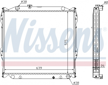 Radiator apa - Radiator racire motor potrivit TOYOTA LAND CRUISER 90 3.0D/3.4