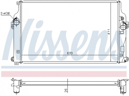 Radiator racire motor potrivit TOYOTA RAV 4 IV 2.0D/2.2D [2]