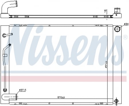Piese Auto - Radiator racire motor potrivit TOYOTA SIENNA 3.3/3.5