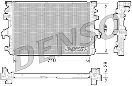 Radiator apa - Radiator racire motor potrivit VW MULTIVAN V, TRANSPORTER V 2.0/2.0D