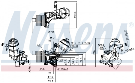 Radiator ulei - Radiator ulei termoflot cu carcasa filtru potrivit CHEVROLET AVEO, CRUZE, ORLANDO, TRAX; OPEL ADAM, ASTRA J, ASTRA J GTC, CASCADA, CORSA D, CORSA E, INSIGNIA A, MERIVA B 1.4/1.4LPG 12.09-