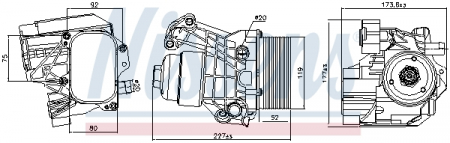 Radiator ulei - Radiator ulei termoflot cu carcasa filtru ulei potrivit AUDI A1, A3, Q2, Q3, TT; SEAT ALHAMBRA, ARONA, ATECA, IBIZA V, LEON, LEON SC, LEON ST, TARRACO, TOLEDO IV; SKODA KAMIQ, KAROQ, KODIAQ 1.6D/2.0D 