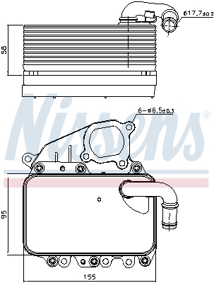 Radiator ulei - Radiator ulei termoflot cu carcasa filtru ulei potrivit AUDI A4 ALLROAD B8, A4 B8, A5, A6 ALLROAD C7, A6 C7, A7, A8 D4, Q5, Q7; VW TOUAREG 3.0D 11.07-09.18