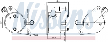Radiator ulei - Radiator ulei termoflot cu carcasa potrivit MAZDA 3, 5 2.0 12.08-