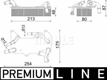 Radiator ulei - Radiator ulei termoflot potrivit AUDI A6 ALLROAD C7, A6 C7, A7, A8 D4, Q5 2.0-6.3 07.10-09.18