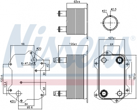 Radiator ulei - Radiator ulei termoflot potrivit AUDI R8, R8 SPYDER 4.2 04.07-07.15