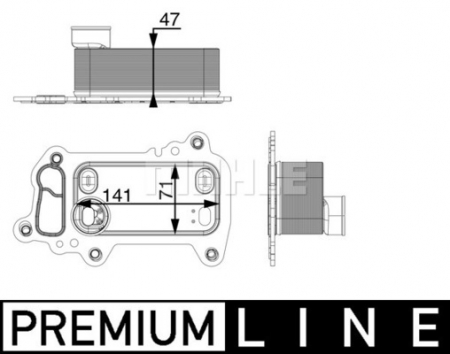 Radiator ulei - Radiator ulei termoflot potrivit BMW Seria 1 (E81), 1 (E82), 1 (E87), 1 (E88), 3 (E90), 3 (E91), 3 (E92), 3 (E93), 5 (E60), 5 (E61), X1 (E84), X3 (E83) 2.0D 12.04-06.15