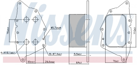 Radiator ulei - Radiator ulei termoflot potrivit BMW Seria 1 (F20), 1 (F21), 2 (F45), 2 GRAN TOURER (F46), I8 (I12), I8 (I15), X1 (F48), X2 (F39); MINI (F55), (F56), (F57), CLUBMAN (F54), COUNTRYMAN (F60) 1.2-2.0 09.
