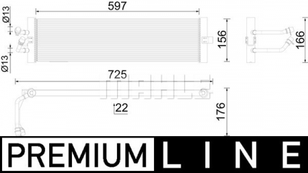 Radiator ulei - Radiator ulei termoflot potrivit BMW Seria 7 (G11, G12) 2.0H/3.0H 07.16-