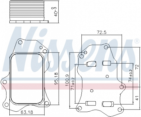 Radiator ulei - Radiator ulei termoflot potrivit DS DS 3, DS 4 II, DS 7; CITROEN BERLINGO, BERLINGO/MINIVAN, C3 AIRCROSS II, C3 III, C4 CACTUS, C4 III, C4 SPACETOURER, C5 AIRCROSS, C-ELYSEE, GRAND C4 SPACETOURER 1.5D