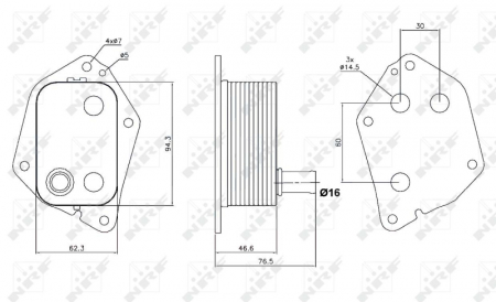 Radiator ulei - Radiator ulei termoflot potrivit HYUNDAI ACCENT III, ACCENT IV, ELANTRA VI, I20 ACTIVE, I20 I, I20 II, I30, I40 I, I40 I CW, IX20, IX35, TUCSON; KIA CARENS III, CARENS IV, CEE'D, CERATO I, OPTIMA 1.4D