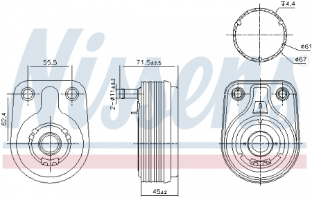 Radiator ulei - Radiator ulei termoflot potrivit HYUNDAI I30; KIA CEED, PROCEED, XCEED 1.4 11.16-