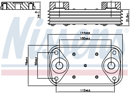 Radiator ulei - Radiator ulei termoflot potrivit IVECO DAILY III, DAILY IV, DAILY V, DAILY VI, MASSIF; CITROEN JUMPER; FIAT DUCATO; PEUGEOT BOXER; MITSUBISHI CANTER (FB7, FB8, FE7, FE8) VII, CANTER (FE5 2.3D-3.0D 07.