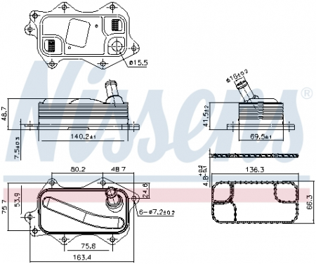 Radiator ulei - Radiator ulei termoflot potrivit JEEP WRANGLER IV 2.0 11.17-