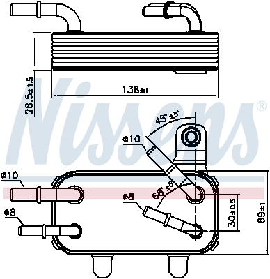 Radiator ulei termoflot potrivit LAND ROVER DEFENDER, DISCOVERY III, DISCOVERY IV, RANGE ROVER III, RANGE ROVER SPORT I 2.2D-3.6D 03.02-12.18 [2]