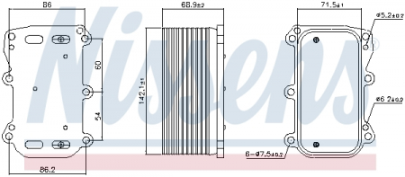 Radiator ulei - Radiator ulei termoflot potrivit MERCEDES C (A205), C (C205), C T-MODEL (S205), C (W205), E (A238), E (C238), E T-MODEL (S213), E (W213), GLC (C253), GLC (X253), SLC (R172), SLK (R172) 2.0/2.0H 12.13-
