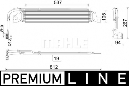 Radiator ulei - Radiator ulei termoflot potrivit OPEL ASTRA J, ASTRA J GTC, CASCADA, INSIGNIA A, INSIGNIA A COUNTRY, ZAFIRA C 1.4-2.0D 12.09-
