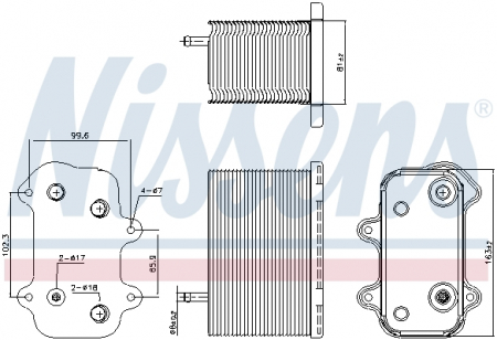 Radiator ulei - Radiator ulei termoflot potrivit PORSCHE 911, 911 TARGA, BOXSTER 3.2/3.4/3.6 08.97-12.08