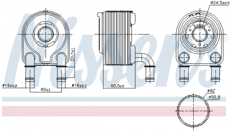 Radiator ulei - Radiator ulei termoflot potrivit RENAULT GRAND SCENIC III, MEGANE, MEGANE III, SCENIC III 1.4 02.09-