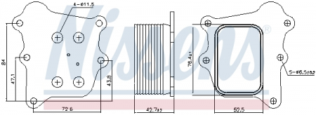 Radiator ulei - Radiator ulei termoflot potrivit SUZUKI BALENO, CELERIO, SWIFT V, SX4 S-CROSS, VITARA 1.0/1.0H/1.4 03.14-
