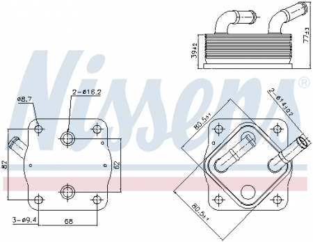 Radiator ulei - Radiator ulei termoflot potrivit TOYOTA HIGHLANDER 3.5 12.19-