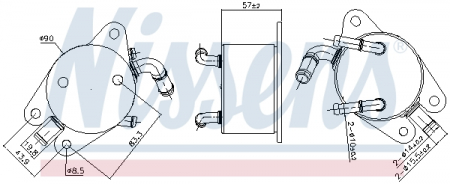 Radiator ulei - Radiator ulei termoflot potrivit TOYOTA RAV 4 III, RAV 4 IV 2.0 12.08-