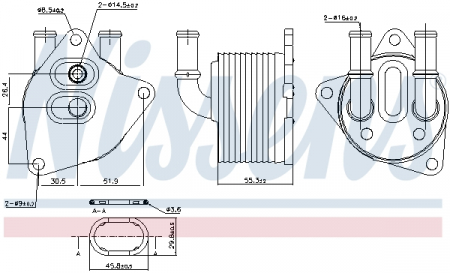 Radiator ulei - Radiator ulei termoflot potrivit VOLVO S60 II, S90 II, V40, V60 I, V70 III, V90 II 1.5/2.0/2.0D 10.13-08.19