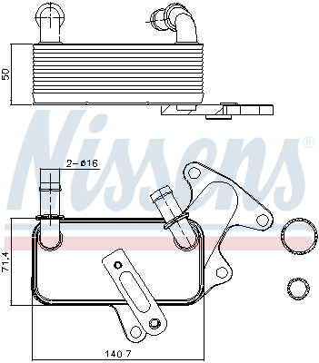 Radiator ulei - Radiator ulei termoflot potrivit VW JETTA IV 1.8/2.5 04.10-
