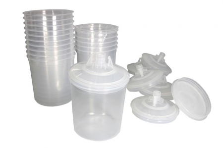 Chimice si Intretinere - Recipient amestecare vopsea PPS, 50buc, 650ml, filtratie: 125µm, proportii: 10:1; 2:1; 3:1; 4:1; 5:1; 6:1; 7:1