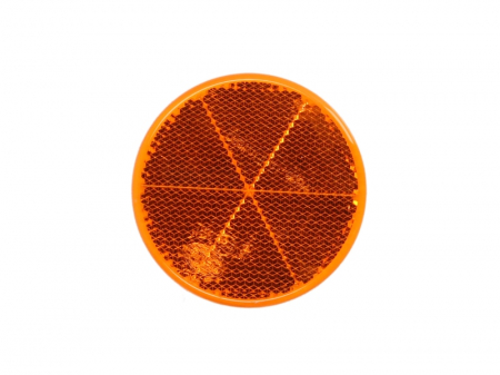 Piese Auto - Reflector (portocaliu, autoadeziv, diametru 60mm)