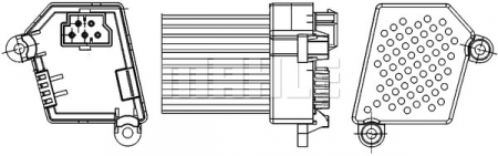 Ventilator habitaclu - Rezistenta ventilator habitaclu BMW Seria 3 (E46), 5 (E39), X3 (E83), X5 (E53) 1.6-4.9 intre 1995-2011
