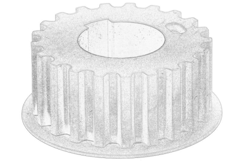 Piese Auto - Roata dintata arbore cotit potrivit FORD C-MAX, C-MAX II, FOCUS C-MAX, FOCUS II, FOCUS III, FOCUS III/HATCHBACK, FOCUS III/KOMBI, FOCUS II/KOMBI, GALAXY II, GALAXY III 2.0D 10.03-02.20