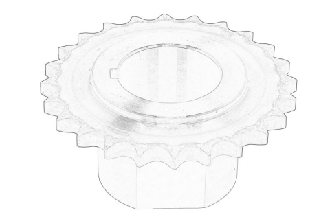 Roata dintata arbore cotit potrivit HYUNDAI ACCENT III, I10 I, I20 I, I30, I40 I CW, IX35; KIA CEE'D, CERATO I, PICANTO I, RIO II, SOUL I, VENGA 1.1D-1.7D 03.05-05.19 [1]