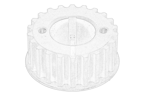 Piese Auto - Roata dintata arbore cotit potrivit RENAULT GRAND SCENIC II, GRAND SCENIC III, LAGUNA II, MEGANE II 1.9D 03.01-