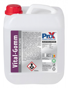 Cosmetice auto - Solutie refresh cauciuc si plastic VITAL-GOMM bidon 5L