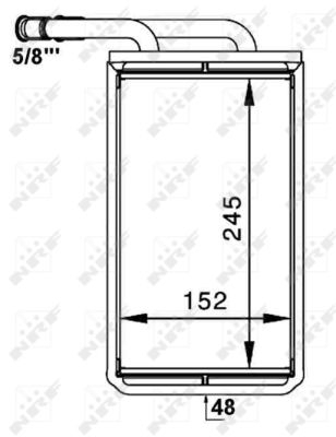 Schimbator caldura incalzire habitaclu (152x245x48) FORD TRANSIT, TRANSIT TOURNEO 2.0-2.5D intre 1994-2000 [6]