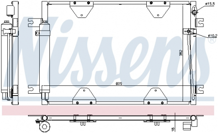 Radiator clima AC - Schimbator caldura incalzire habitaclu (160x152x42) MERCEDES SPRINTER 3,5-T (906), SPRINTER 3-T (906); VW CRAFTER 30-35 1.8-3.5 dupa 2006
