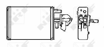 Schimbator caldura incalzire habitaclu (177x243x42) FIAT DUCATO, DUCATO PANORAMA, TALENTO 1.9D/2.0/2.5D intre 1989-1994 [2]