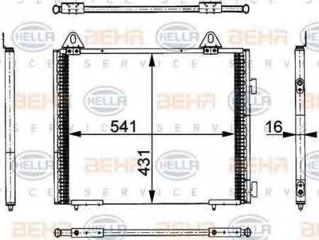 Radiator clima AC - Schimbator caldura incalzire habitaclu (256x181x26) BMW Seria 7 (E65, E66, E67) 3.0-6.0 intre 2001-2008