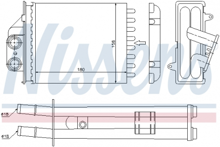 Schimbator caldura incalzire habitaclu - Schimbator caldura incalzire habitaclu Fiat Panda 03 -